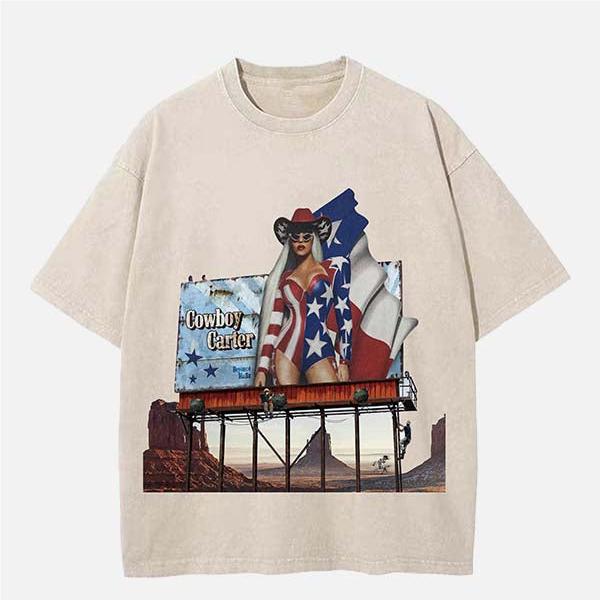 Beyonce Vintage Washed Crew Neck T-Shirt