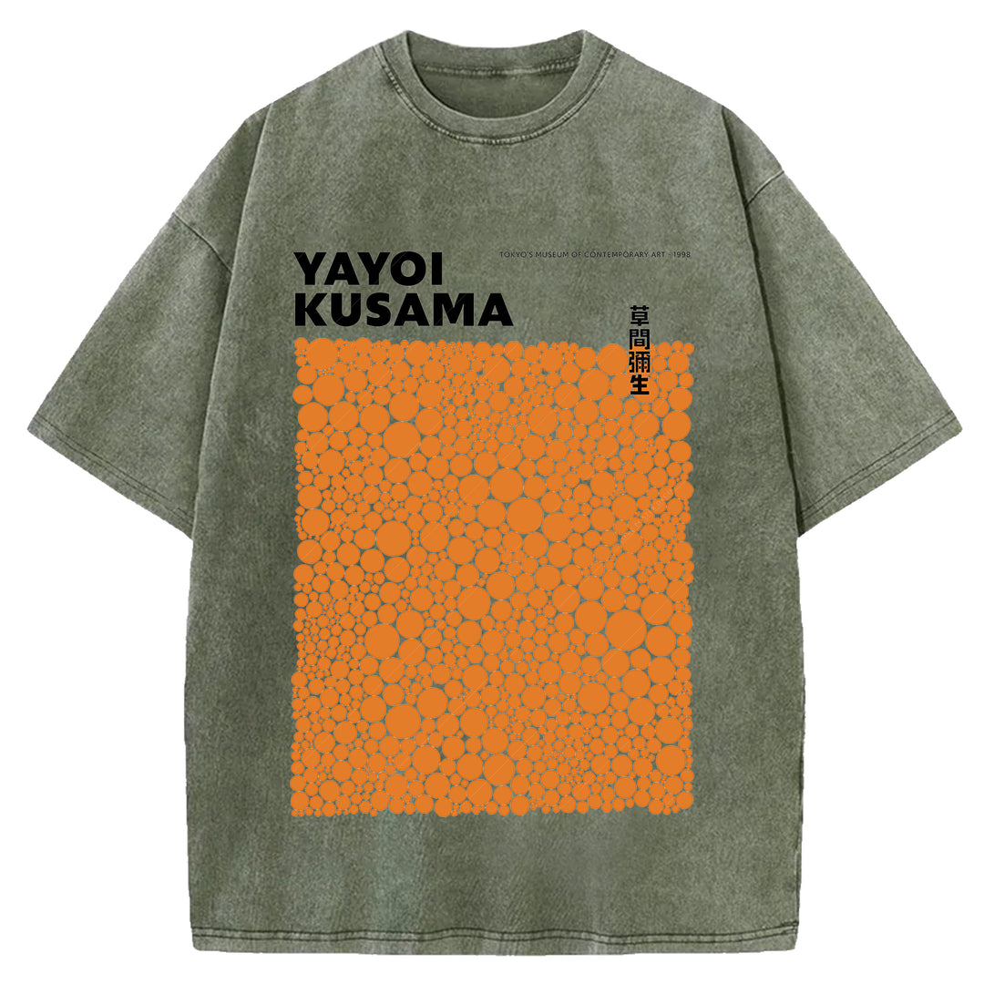 Yayoi Kusama Vintage Washed Crew Neck T-Shirt