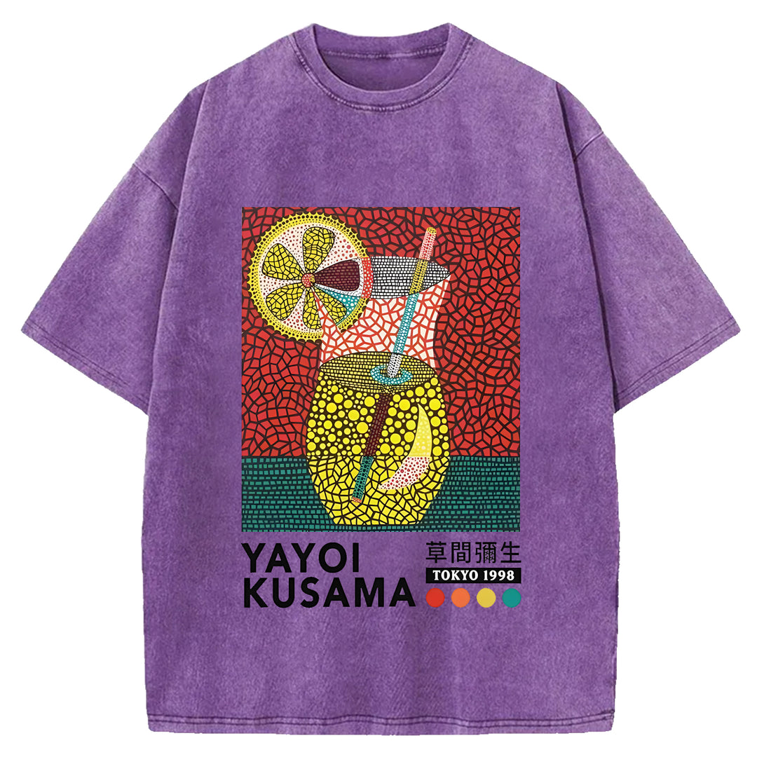 Yayoi Kusama Vintage Washed Crew Neck T-Shirt