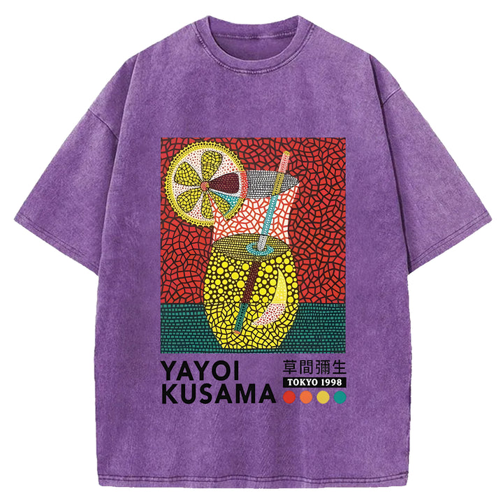 Yayoi Kusama Vintage Washed Crew Neck T-Shirt