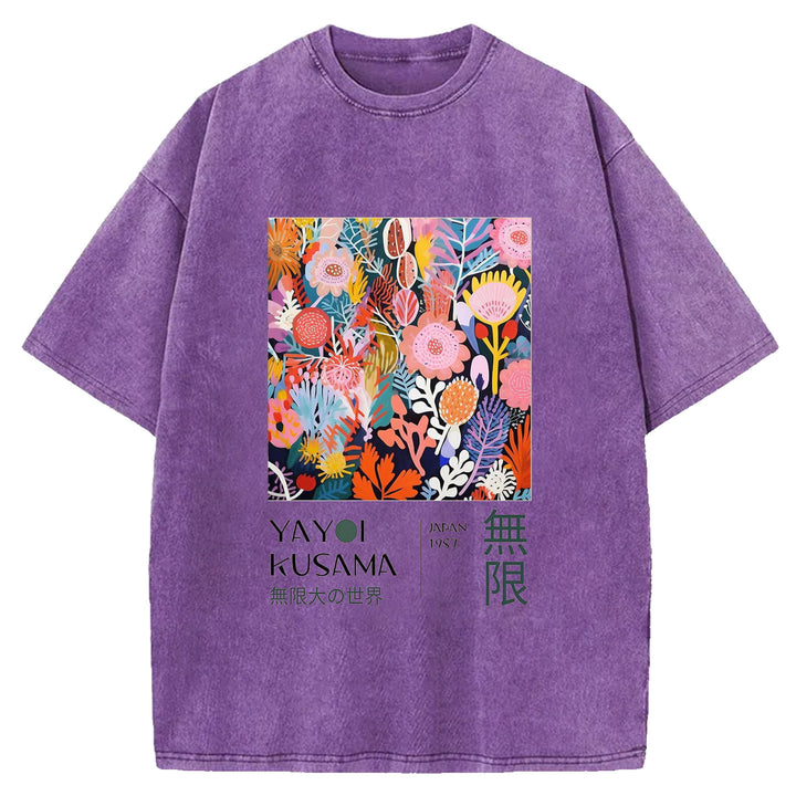Yayoi Kusama Vintage Washed Crew Neck T-Shirt