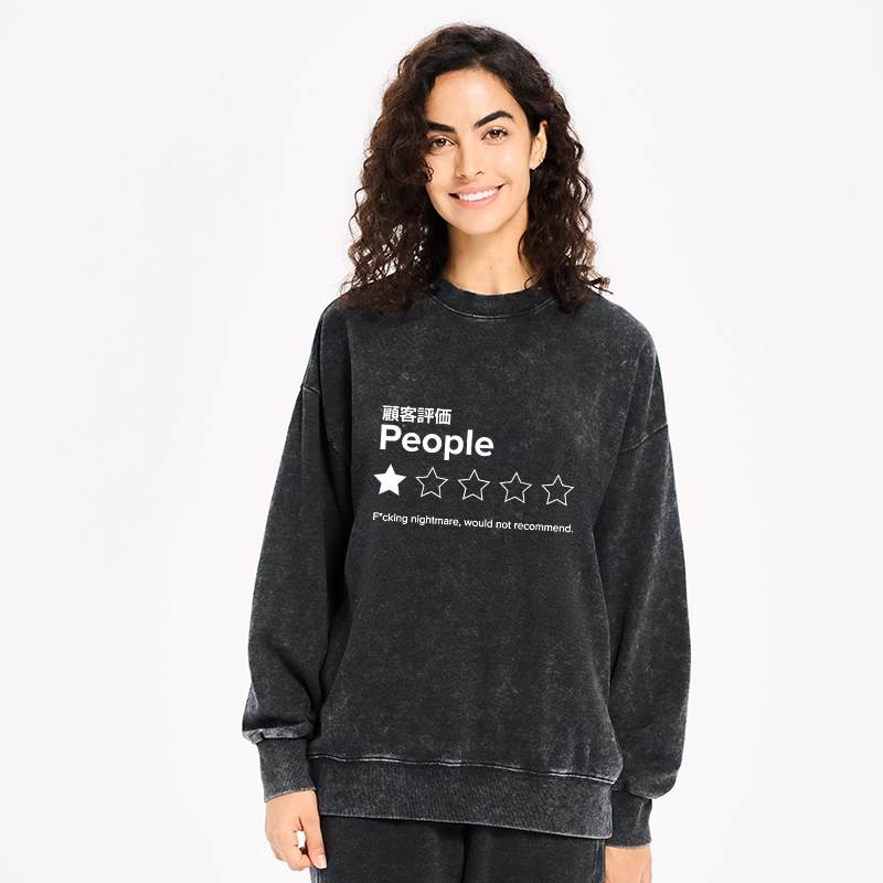 Evaluation People Washed Sweatshirt
