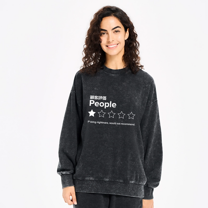 Evaluation People Washed Sweatshirt