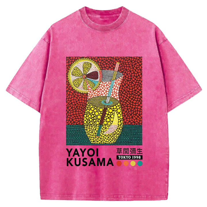 Yayoi Kusama Vintage Washed Crew Neck T-Shirt