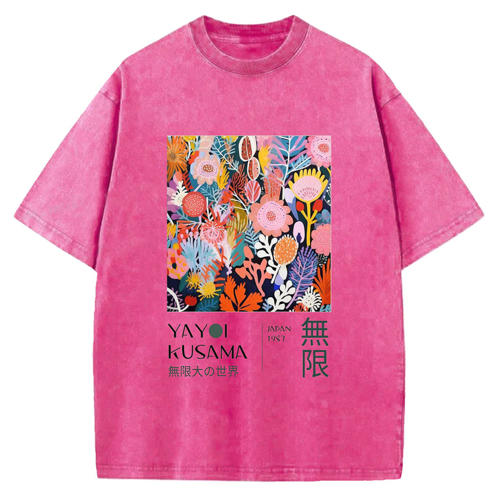 Yayoi Kusama Vintage Washed Crew Neck T-Shirt