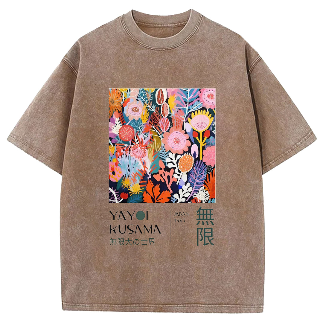 Yayoi Kusama Vintage Washed Crew Neck T-Shirt