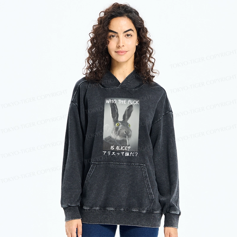 Who Is Alice? Washed Hoodie
