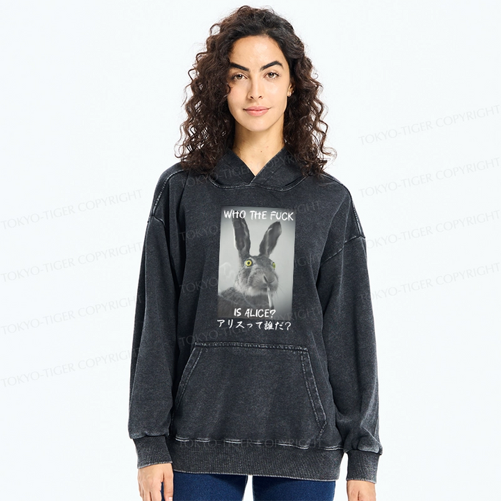 Who Is Alice? Washed Hoodie
