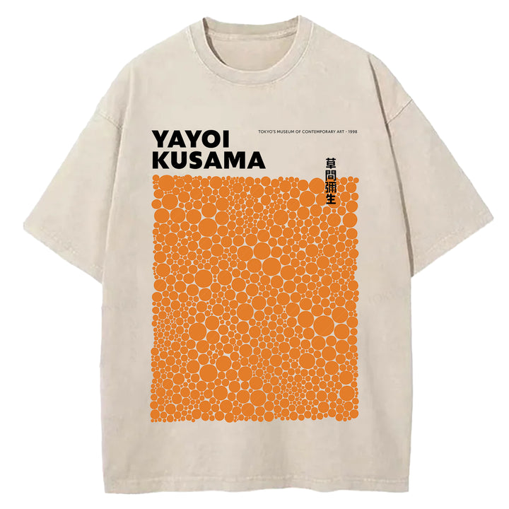 Yayoi Kusama Vintage Washed Crew Neck T-Shirt