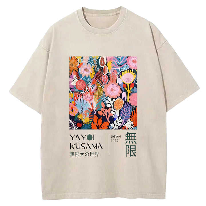 Yayoi Kusama Vintage Washed Crew Neck T-Shirt