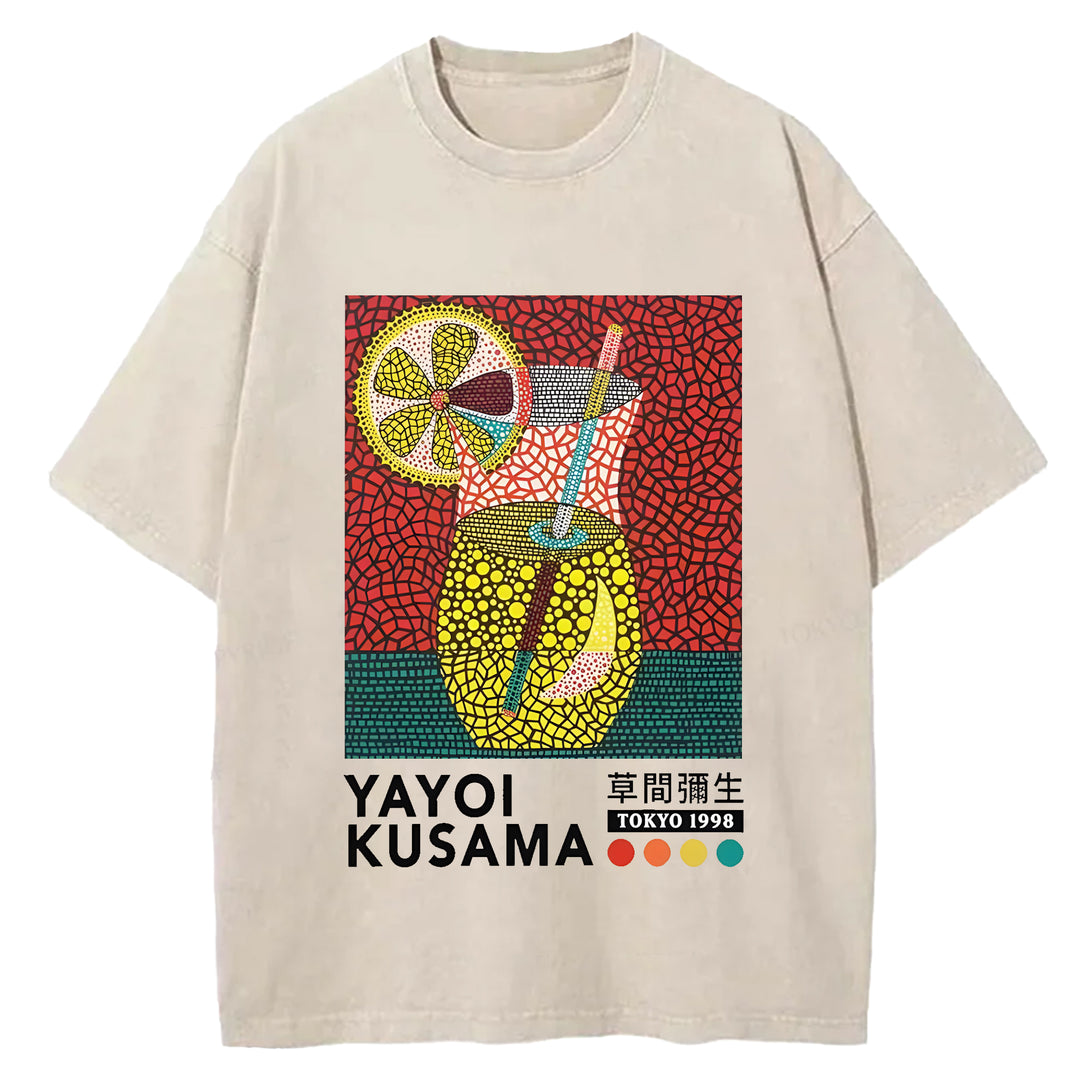 Yayoi Kusama Vintage Washed Crew Neck T-Shirt