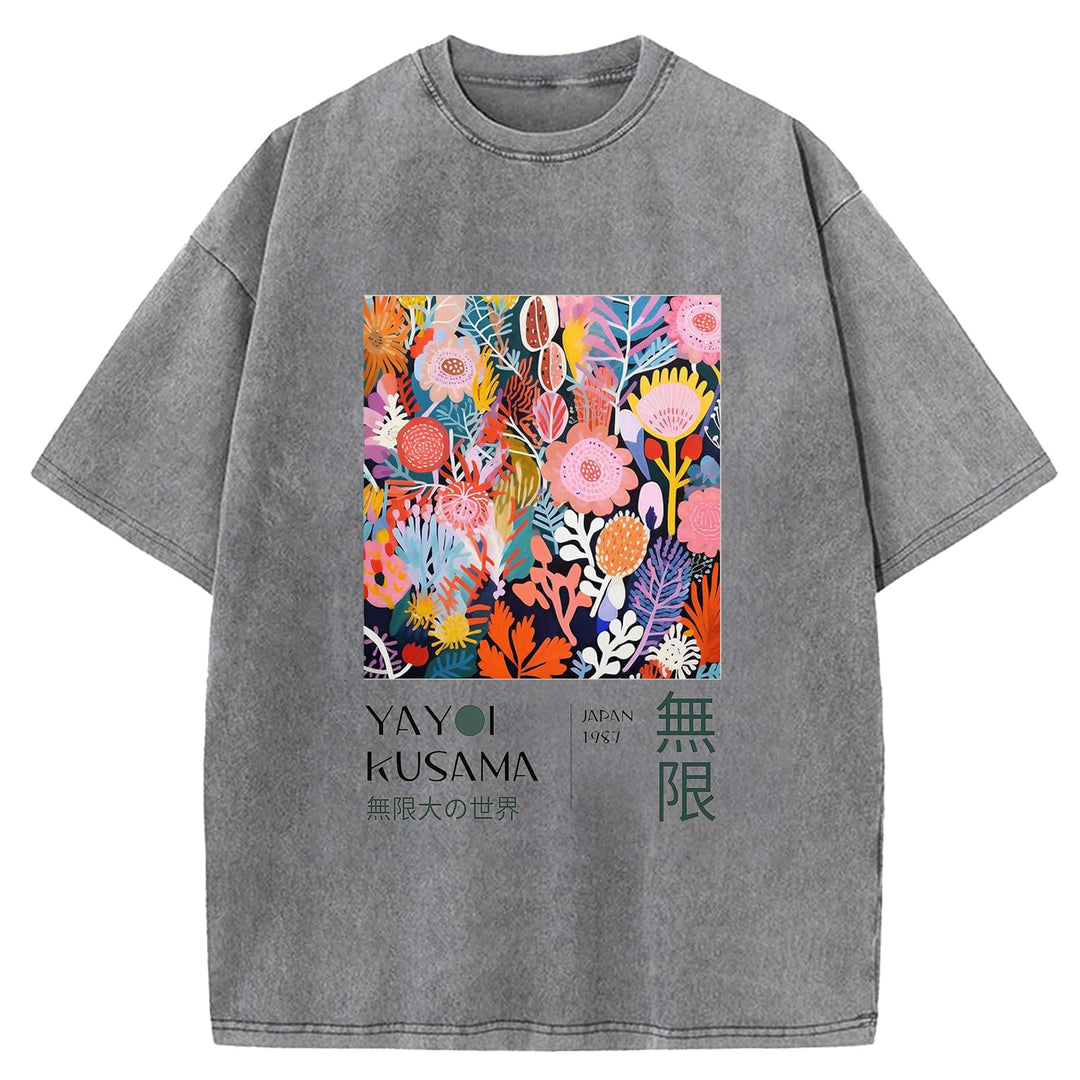 Yayoi Kusama Vintage Washed Crew Neck T-Shirt
