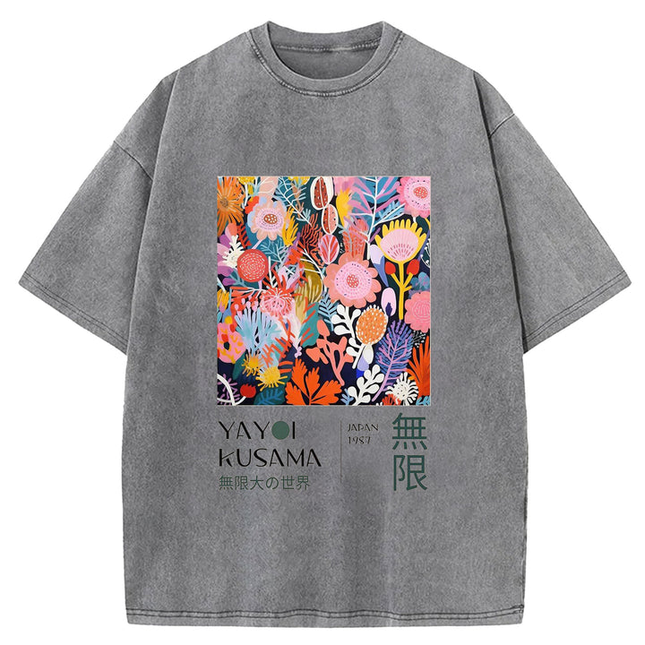 Yayoi Kusama Vintage Washed Crew Neck T-Shirt
