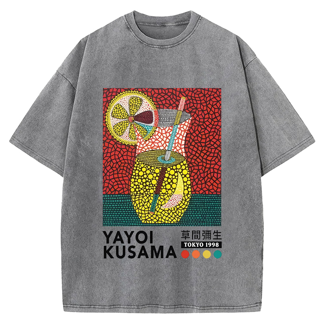 Yayoi Kusama Vintage Washed Crew Neck T-Shirt