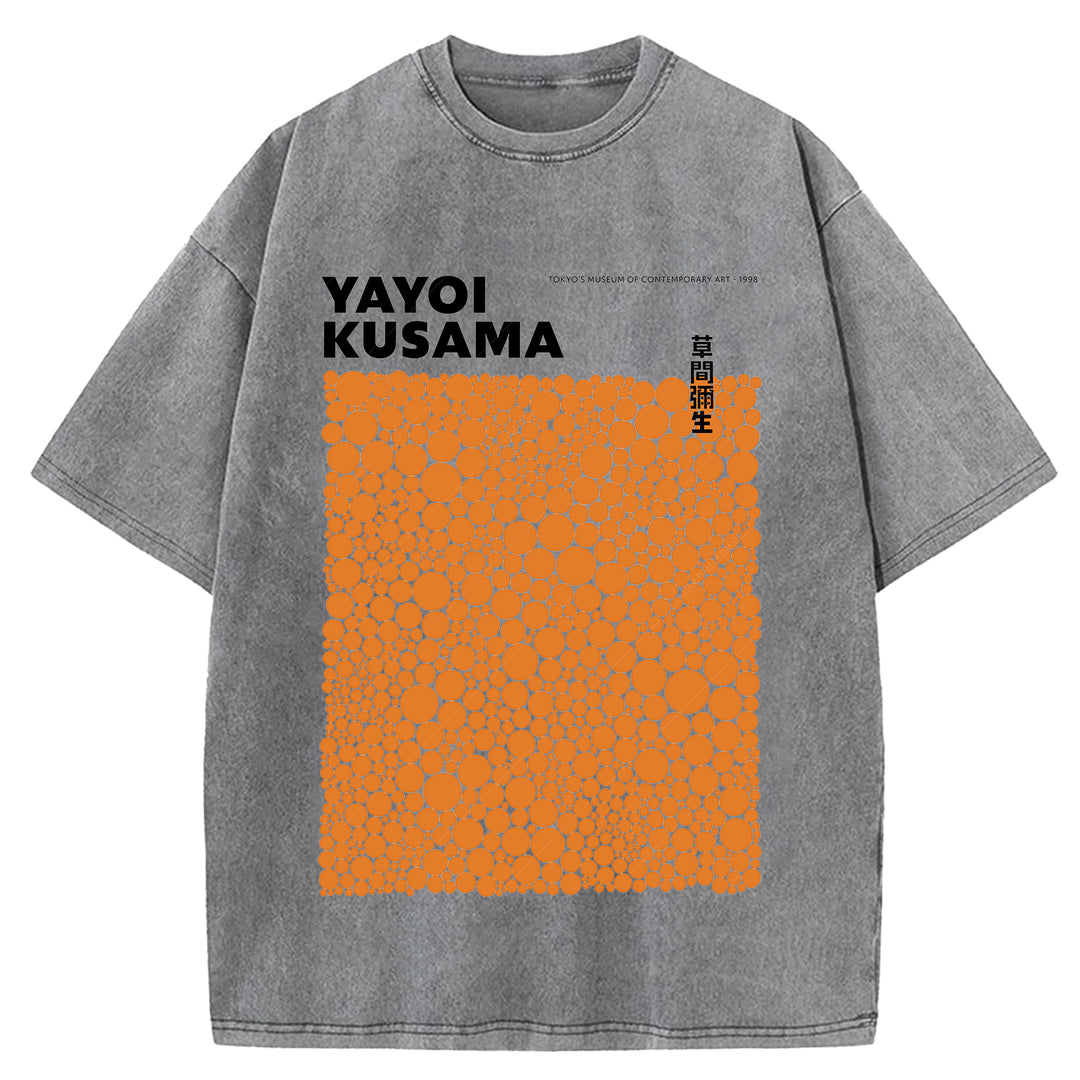 Yayoi Kusama Vintage Washed Crew Neck T-Shirt