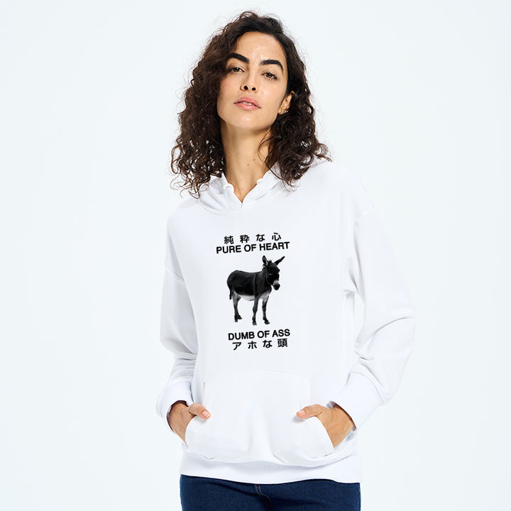 Pure Of Heart Dumb Of Ass Classic Hoodie