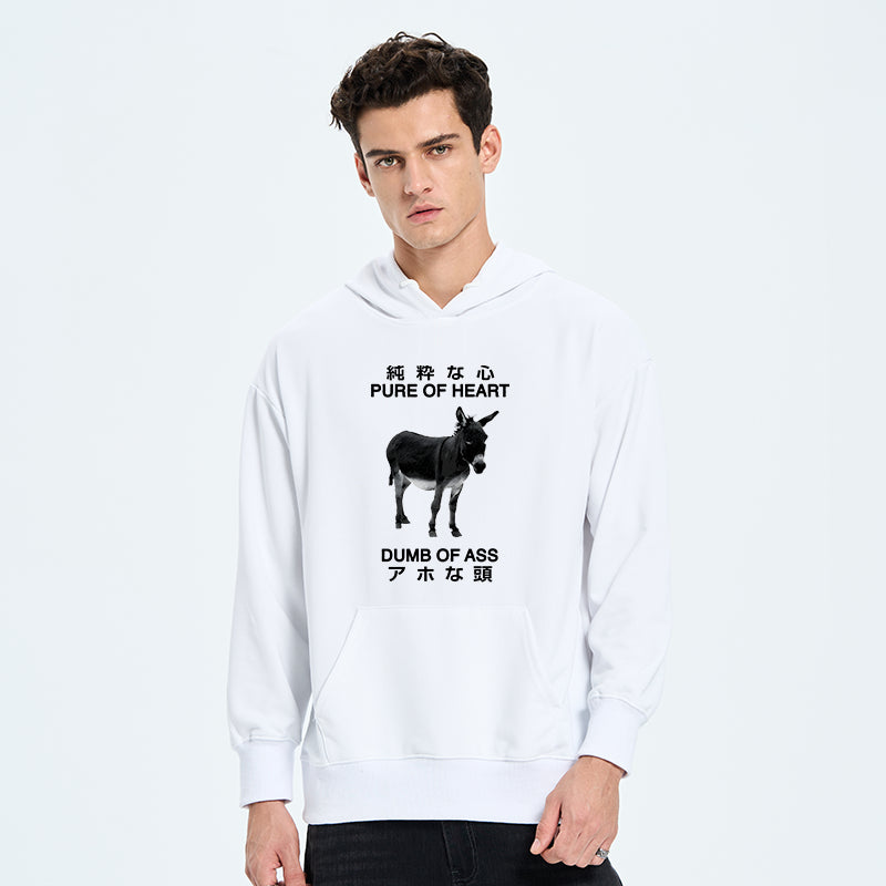 Pure Of Heart Dumb Of Ass Classic Hoodie