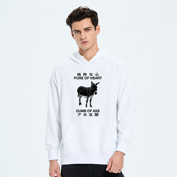 Pure Of Heart Dumb Of Ass Classic Hoodie