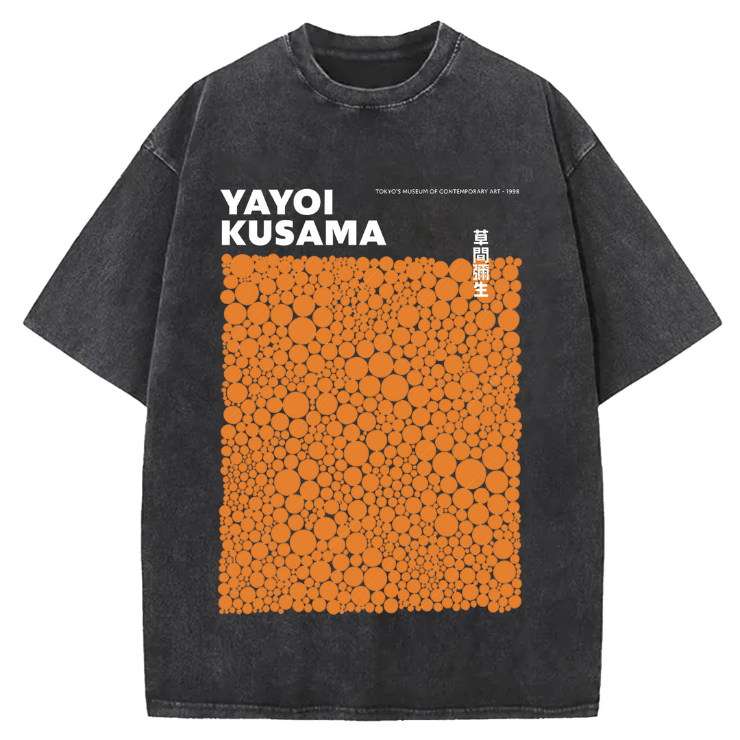 Yayoi Kusama Vintage Washed Crew Neck T-Shirt
