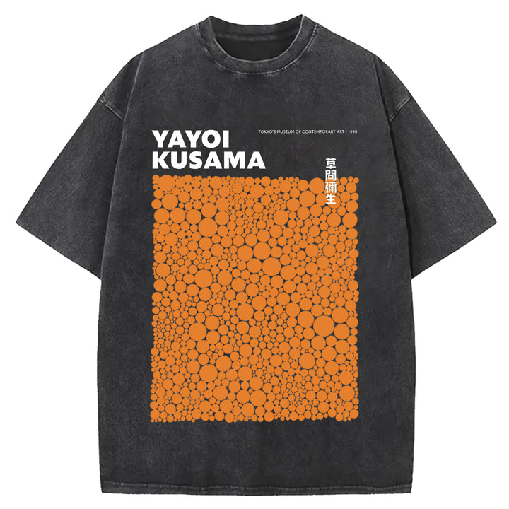Yayoi Kusama Vintage Washed Crew Neck T-Shirt