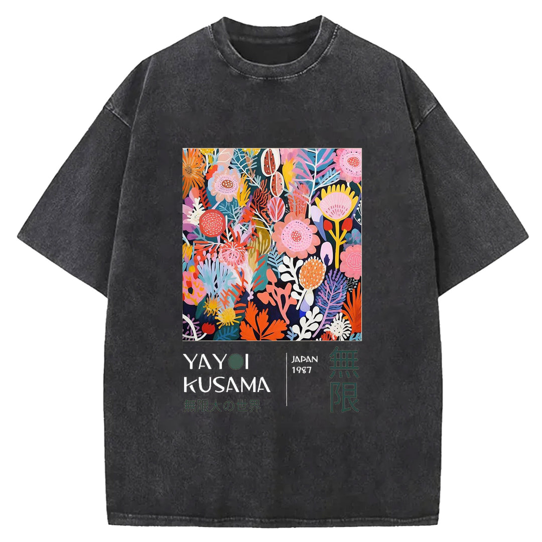 Yayoi Kusama Vintage Washed Crew Neck T-Shirt