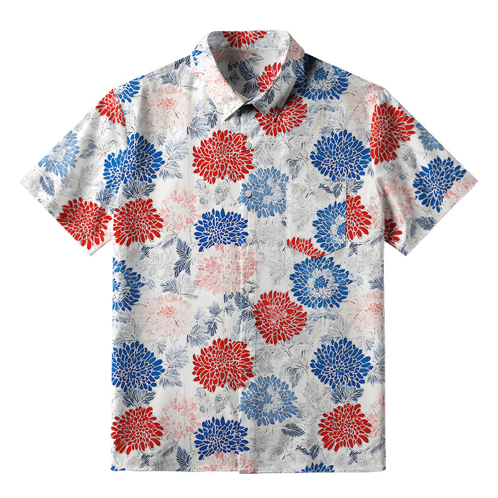 Vibrant Floral Button-up Shirt
