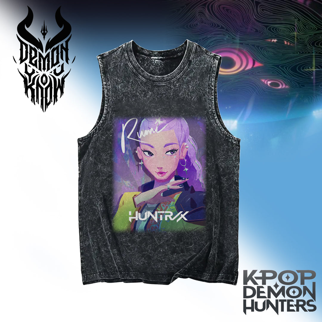 Huntrix Kpop Demon Washed Tank