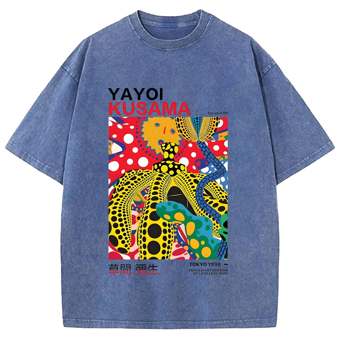 Yayoi Kusama Vintage Washed Crew Neck T-Shirt