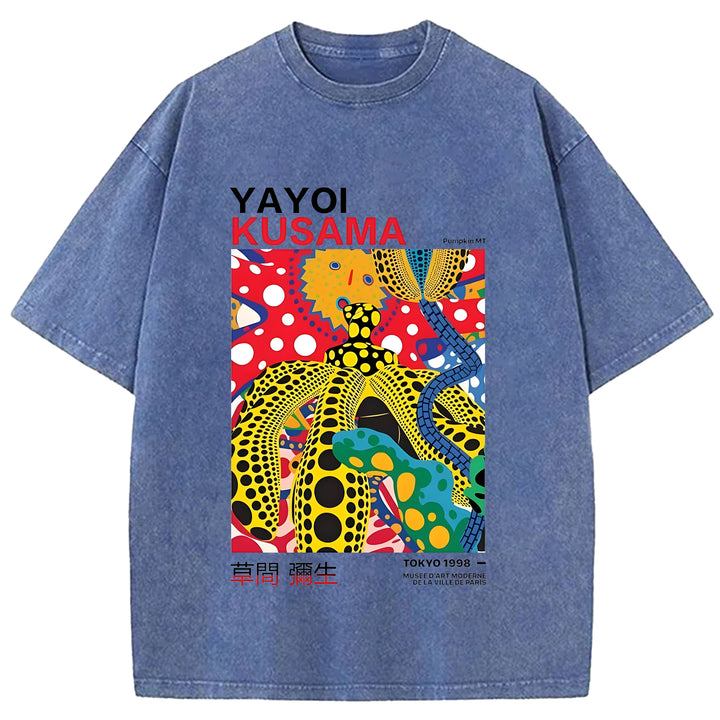 Yayoi Kusama Vintage Washed Crew Neck T-Shirt
