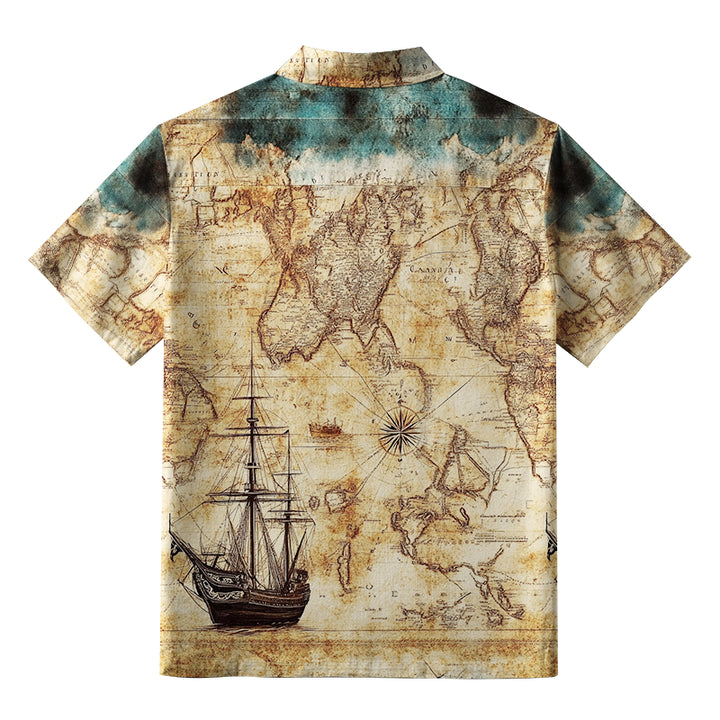 Nautical Chart Aloha Hawaiian Shirt