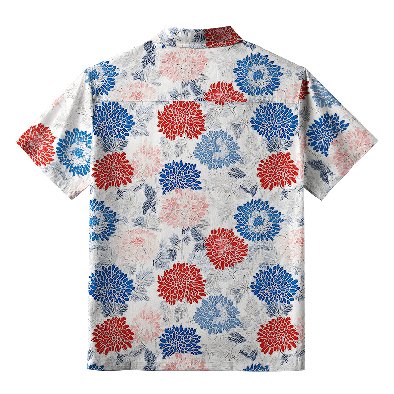 Vibrant Floral Button-up Shirt
