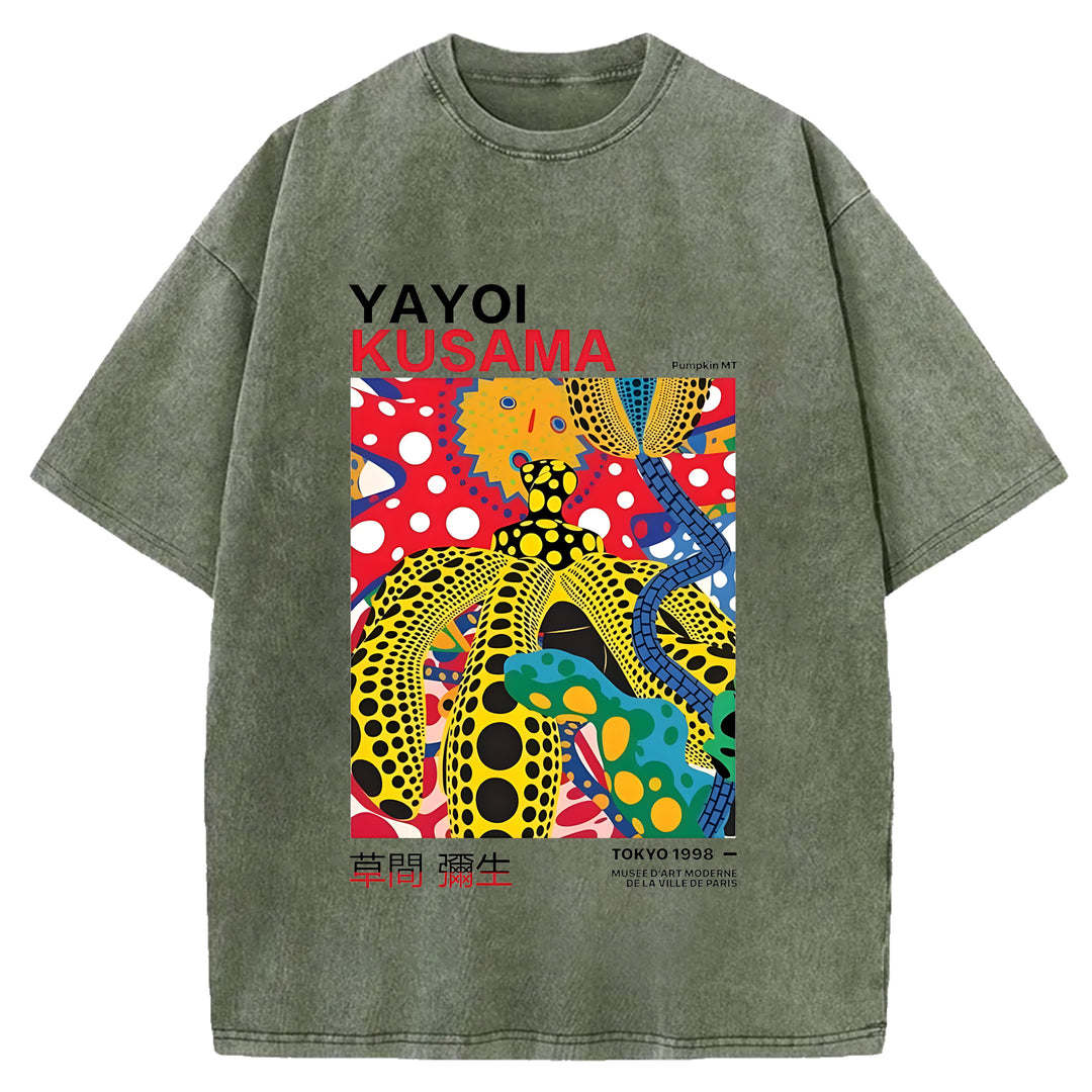 Yayoi Kusama Vintage Washed Crew Neck T-Shirt