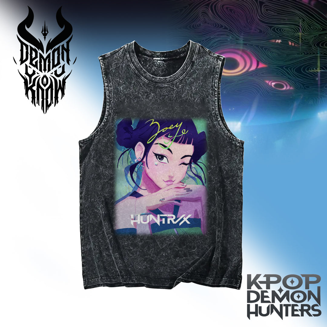 Huntrix Kpop Demon Washed Tank