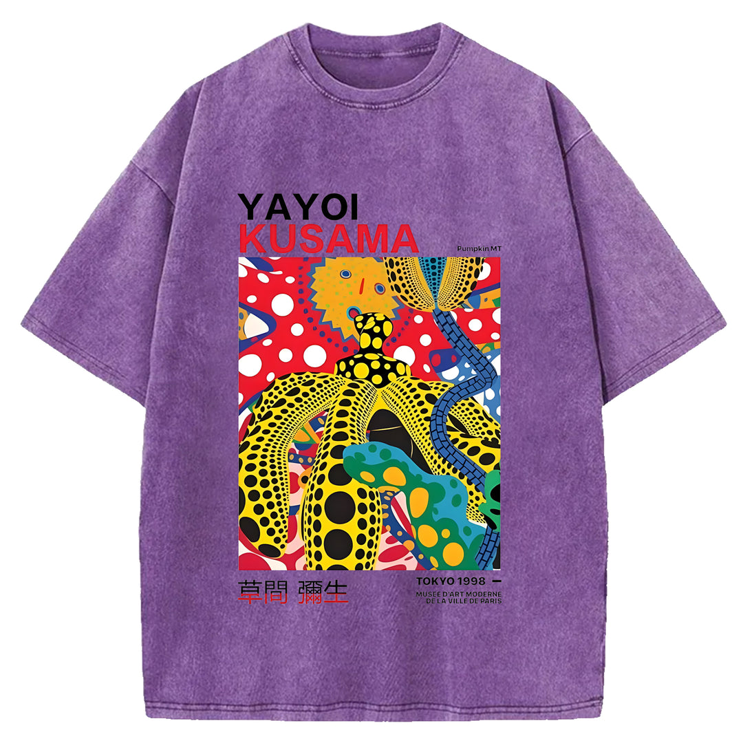 Yayoi Kusama Vintage Washed Crew Neck T-Shirt