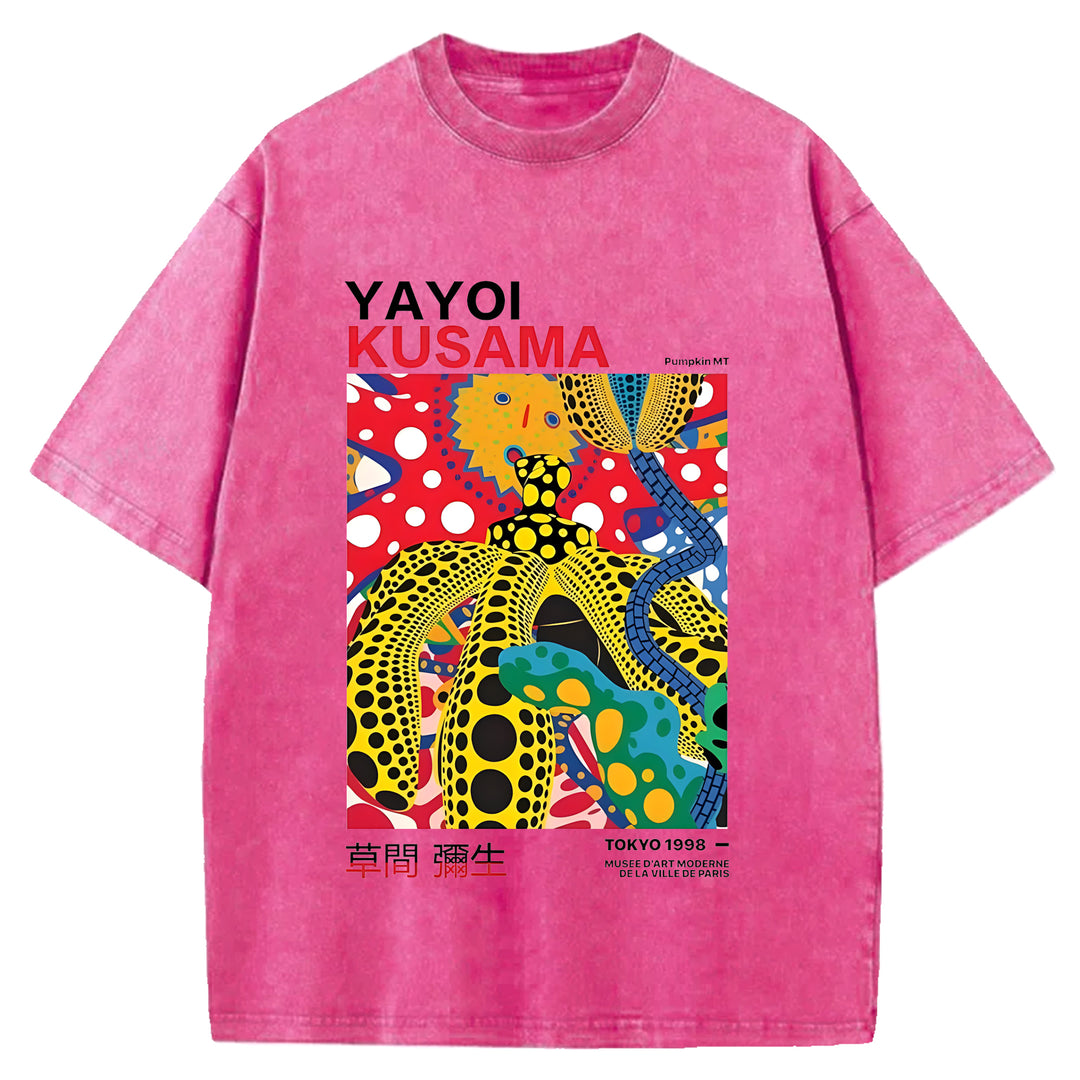 Yayoi Kusama Vintage Washed Crew Neck T-Shirt