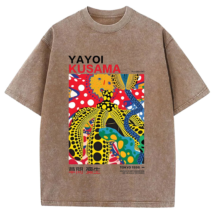 Yayoi Kusama Vintage Washed Crew Neck T-Shirt