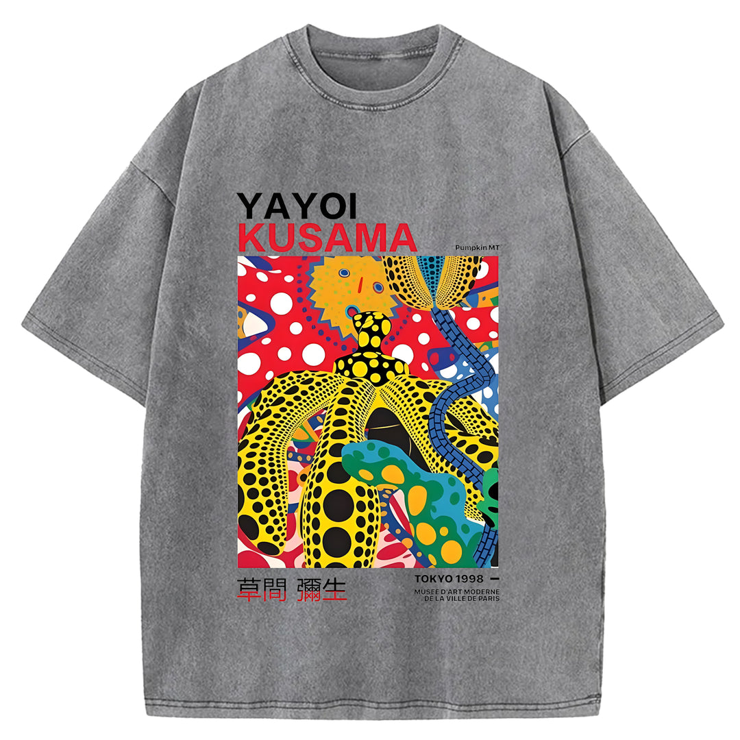 Yayoi Kusama Vintage Washed Crew Neck T-Shirt
