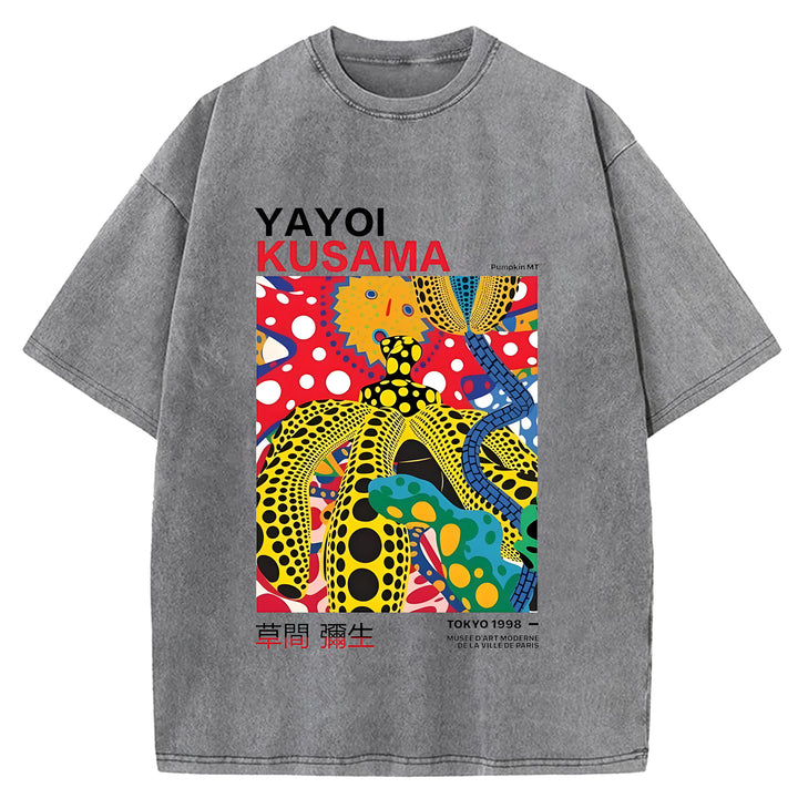 Yayoi Kusama Vintage Washed Crew Neck T-Shirt