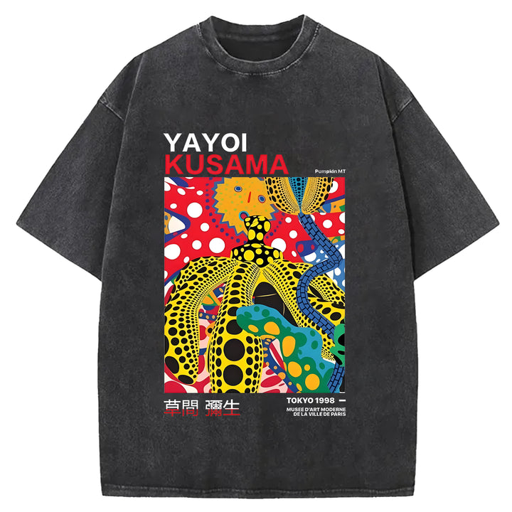 Yayoi Kusama Vintage Washed Crew Neck T-Shirt