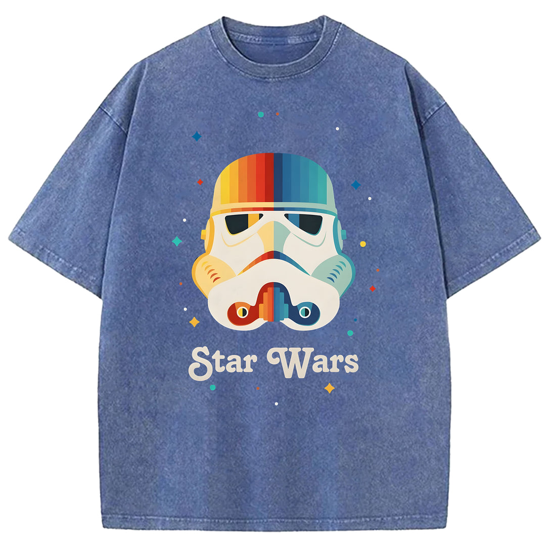 Star Wars Vintage Japanese Washed Crew Neck T-Shirt