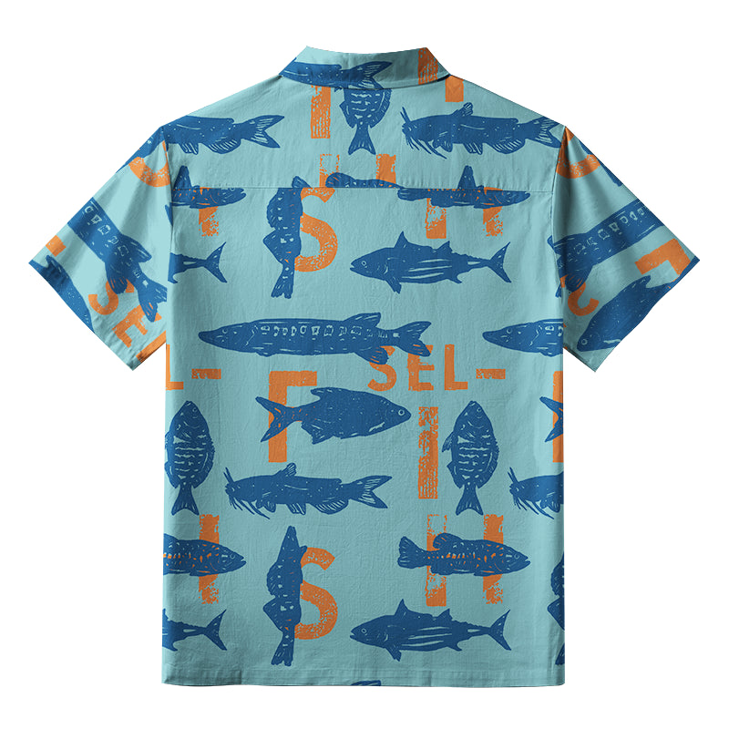 Different Types Of Fish Button-up Shirt