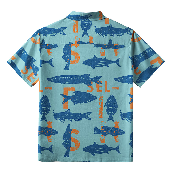 Different Types Of Fish Button-up Shirt