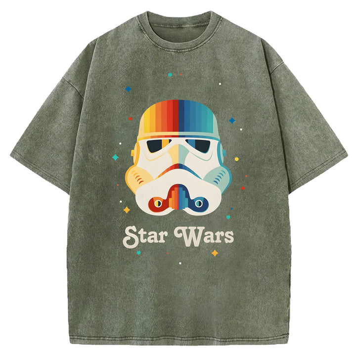 Star Wars Vintage Japanese Washed Crew Neck T-Shirt