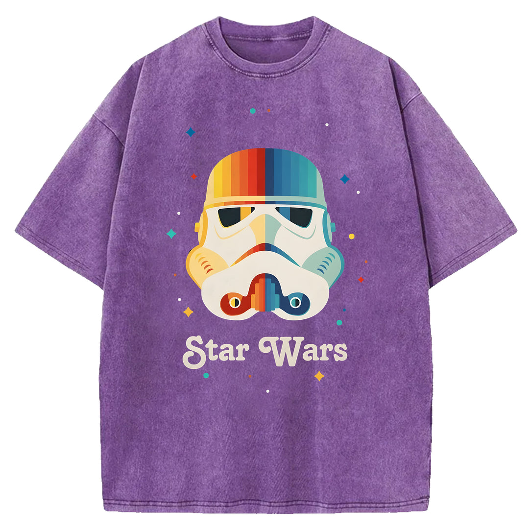 Star Wars Vintage Japanese Washed Crew Neck T-Shirt