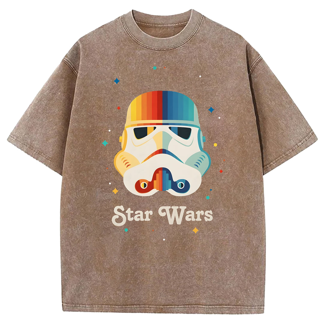 Star Wars Vintage Japanese Washed Crew Neck T-Shirt