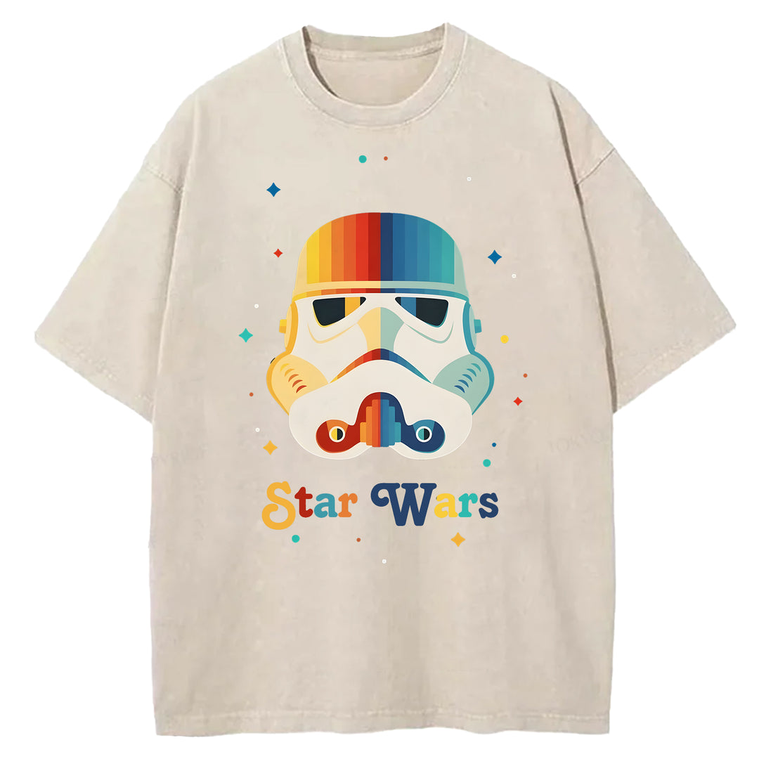 Star Wars Vintage Japanese Washed Crew Neck T-Shirt