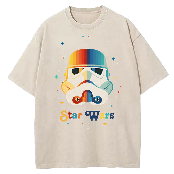 Star Wars Vintage Japanese Washed Crew Neck T-Shirt