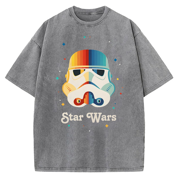 Star Wars Vintage Japanese Washed Crew Neck T-Shirt