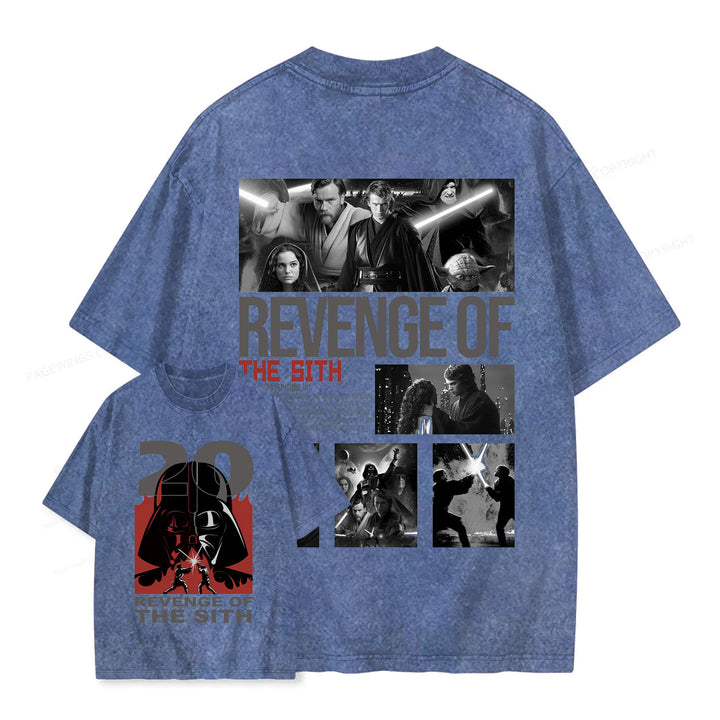 Star Wars Vintage Japanese Design Washed Crew Neck T-Shirt