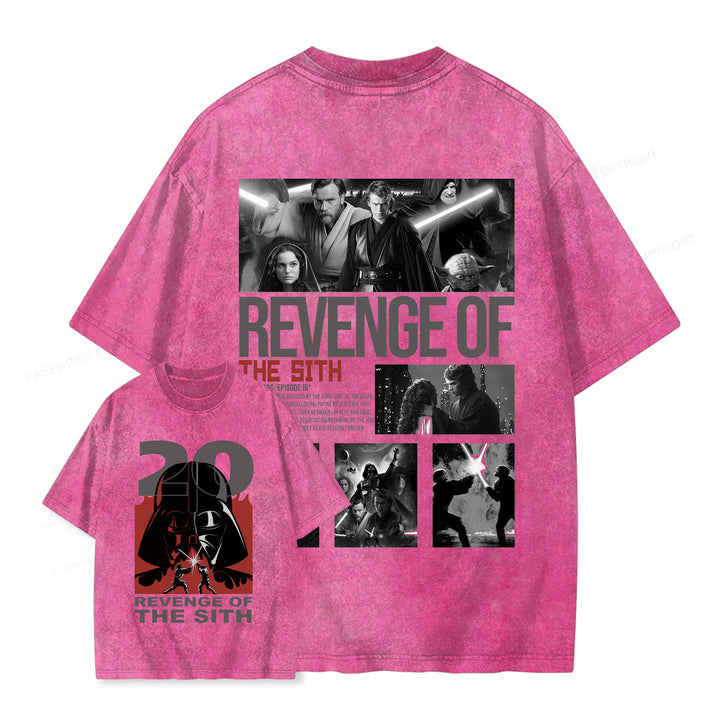 Star Wars Vintage Japanese Design Washed Crew Neck T-Shirt